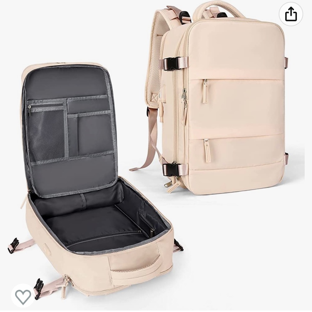 Neutral travel backpack from Amazon never used